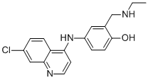 Structure of N-Desethyl Amodiaquine-d5