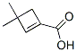 Structure of 1-CYCLOBUTENE-1-CARBOXYLIC ACID,3,3-DIMETHYL-