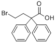 Structure of 4-Bromo-2,2-diphenylbutyricacid