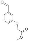 Structure of methyl (3-formylphenoxy)acetate