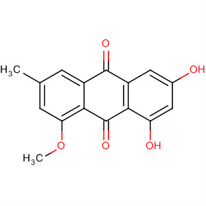 Structure of 9,10-Anthracenedione, 1,3-dihydroxy-8-methoxy-6-methyl-