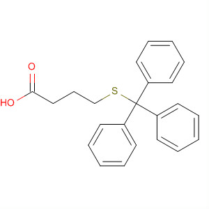 Structure of Butanoic acid, 4-[(triphenylmethyl)thio]-