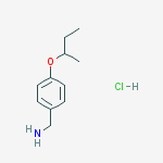 (4-sec-butoxybenzyl)amine hydrochloride结构式