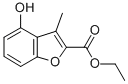 Structure of ETHYL 4-HYDROXY-3-METHYLBENZOFURAN-2-CARBOXYLATE