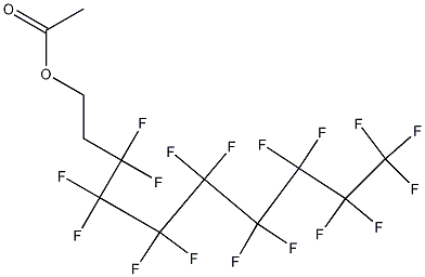 Structure of 1,1,2,2-Tetrahydroperfluorodecyl acetate