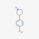 Structure of 4-(Pyrrolidin-3-yl)phenol