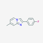 Structure of 2-(4-Fluorophenyl)-7-methylimidazo[1,2-a]pyridine