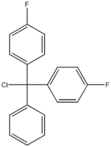 4,4''-(氯(苯基)亚甲基)双(氟苯)结构式
