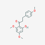 1-(2-Hydroxy-4,6-dimethoxyphenyl)-3-(4-methoxyphenyl)propan-1-one结构式