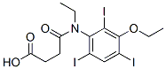 Structure of 3-[[N-(3-Ethoxy-2,4,6-triiodophenyl)-N-ethylamino]carbonyl]propionic acid