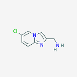 Imidazo[1,2-a]pyridine-3-methanamine, 6-chloro-N-methyl-结构式