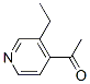 Structure of 1-(3-ethylpyridin-4-yl)ethanone