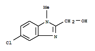 1H-Benzimidazole-2-methanol,5-chloro-1-methyl-结构式