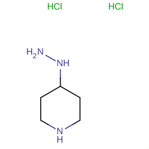 Structure of Piperidine, 4-hydrazino-, dihydrochloride