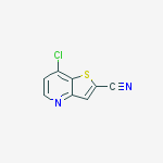 Structure of 7-chlorothieno[3,2-b]pyridine-2-carbonitrile