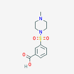 3-[(4-Methyl-1-Piperazinyl)sulfonyl]Benzoic Acid结构式