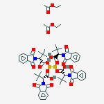 Structure of Tetrakis[N-phthaloyl-(R)-tert-leucinato]dirhodium Bis(ethyl Acetate) Adduct