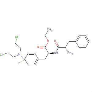 L-Phenylalanine, 4-[bis(2-chloroethyl)amino]-L-phenylalanyl-4-fluoro-,ethyl ester结构式