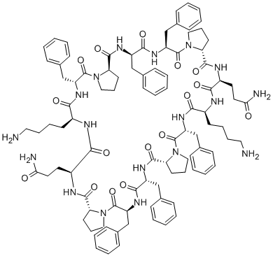 Structure of CYCLO(LKDFDPDFLFDPLQ)2