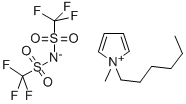 Structure of 1-HEXYL-METHYLPYRROLIDINIUM BIS (TRIFLUOROMETHYLSULFONYL)IMIDE
