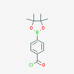 Structure of 4-CHLOROCARBONYLPHENYLBORONIC ACID,PROPANEDIOL ESTER