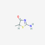 Structure of 2-amino-5-methyl-1,3-thiazol-4(5H)-one
