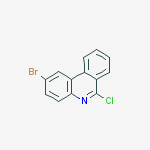 Structure of 2-bromo-6-chlorophenanthridine