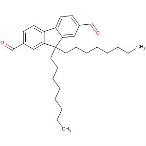 9H-Fluorene-2,7-dicarboxaldehyde, 9,9-dioctyl-结构式