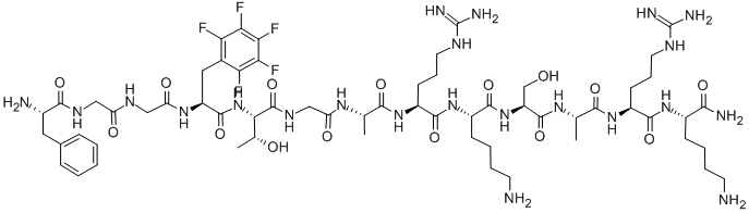 Structure of [(PF)PHE4]NOCICEPTIN(1-13)NH2
