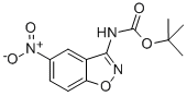 Structure of (5-NITRO-1,2-BENZISOXAZOL-3-YL)CARBAMIC ACID 1,1-DIMETHYL ETHYL ESTER