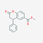 Structure of 6-METHOXYCARBONYL-4-PHENYL-3,4-DIHYDROCOUMARIN