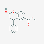 2-HYDROXY-4-PHENYL-6-METHOXYCARBONYL-2,3-DIHYDROBENZOPYRAN结构式