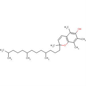 Structure of 2H-1-Benzopyran-6-ol, 2,5,7,8-tetramethyl-2-(4,8,12-trimethyltridecyl)-