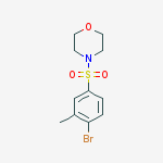 Structure of 4-((4-Bromo-3-methylphenyl)sulfonyl)morpholine
