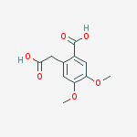 Structure of 2-(CarboxyMethyl)-4,5-diMethoxybenzoic acid