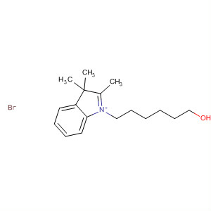 1-(6-hydroxyhexyl)-2,3,3-trimethyl-3H-indolium bromide结构式
