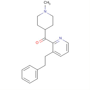 Structure of Methanone, (1-methyl-4-piperidinyl)[3-(2-phenylethyl)-2-pyridinyl]-