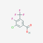 3-chloro-4-fluoro-5-(trifluoromethyl)benzoic Acid结构式