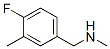 BENZENEMETHANAMINE, 4-FLUORO-N,3-DIMETHYL-结构式
