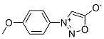 3-(4-Methoxyphenyl)-1,2,3-oxadiazole-3-ium-5-olate结构式