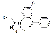 Structure of 5-chloro-2-[3-(hydroxymethyl)-5-methyl-4H-1,2,4-triazol-4-yl]benzophenone