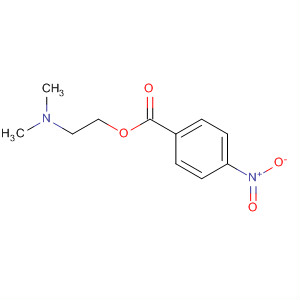 Structure of Benzoic acid, 4-nitro-, 2-(dimethylamino)ethyl ester