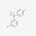 Structure of (3-fluorophenyl)(4-methylphenyl)methanol