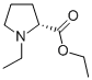 Structure of (R)-(+)-1-ETHYL-2-PYRROLIDINECARBOXYLIC ACID ETHYL ESTER