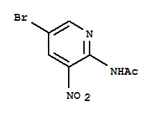 Structure of acetamide, N-(5-bromo-3-nitro-2-pyridinyl)-