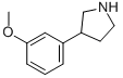 Structure of 3-(3-METHOXYPHENYL)PYRROLIDINE