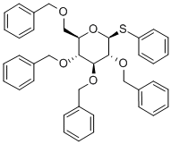 Structure of .beta.-D-Glucopyranoside, phenyl 2,3,4,6-tetrakis-O-(phenylmethyl)-1-thio-