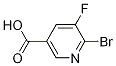 Structure of 5-fluoro-6-bromonicotinc acid