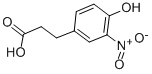 3-(4-HYDROXY-3-NITRO-PHENYL)-PROPIONIC ACID结构式