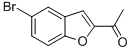 Structure of 1-(5-BROMO-1-BENZOFURAN-2-YL)ETHANONE